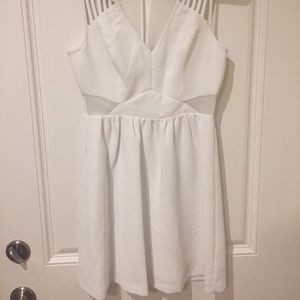 White Dress with mesh details